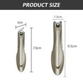 thumbnail image 2 of Japanese 420J2 Stainless Steel Nail Clippers No Splash Nail Clippers for Fingernail and Toenail, Medical Grade Stainless Steel, Nail Cutter with Catcher Clipper Kit, 2 of 6