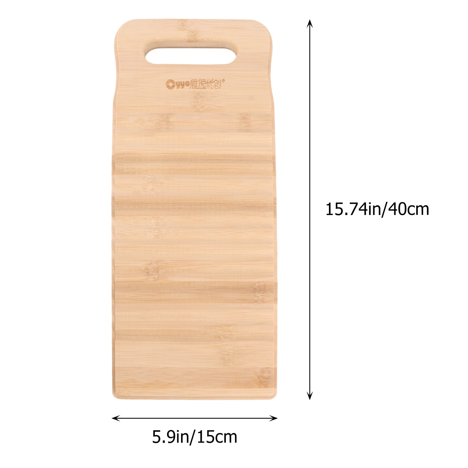 Etereauty Bamboo Wood Washing Washboard Nonslip Home Washing Scrubbing Board Creative Laundry