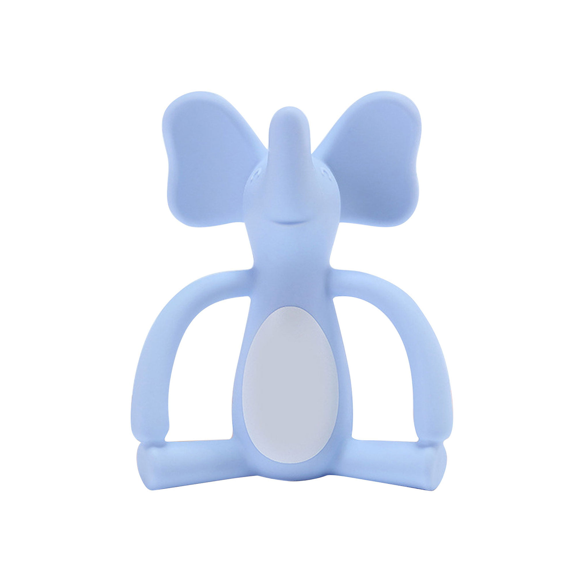 Safe Natural Silicone Hygienically sucking 2p1set Elephant Baby Carrier Teether 