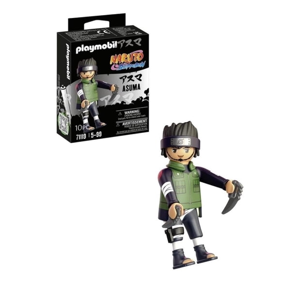 Set de Juego Playmobil Naruto Asuma 10 Piezas