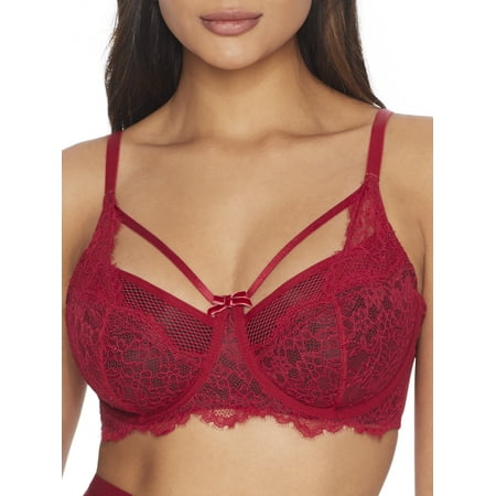 

Women s Pour Moi 21702 Dark Romance Underwire Bra (Red/Black 34G)