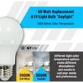 thumbnail image 5 of GT-Lite LED A19 Light Bulbs, 800 Lumens, 9W (60W Equivalent), E26 Base, 5000K Daylight, Non-Dimmable, 10-Pack, 5 of 9