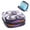 Multi-colored 01, variant on Halloween Purple Witch Hats Seamless Pattern Sanitary Napkin Storage Bag, Zipper Menstrual Cup Pouch Feminine Menstruation First Period Pads Holder for Girls Women Ladies