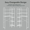 thumbnail image 5 of Over The Toilet Storage Bathroom Organizer Shelf Freestanding Space Saver with Toilet Multifunctional Rack (White), 5 of 12