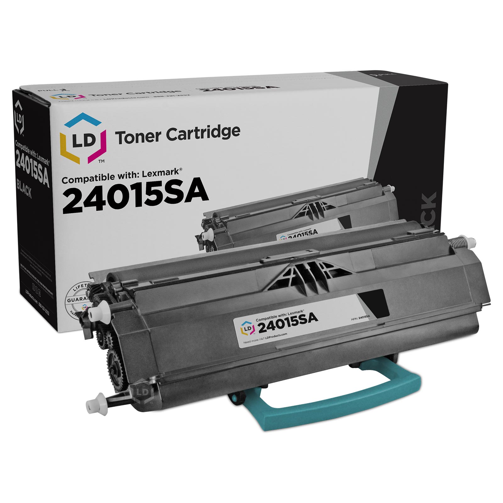LD Compatible Standard Yield Black Laser Toner Cartridge for Lexmark