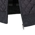 thumbnail image 5 of UTTOASFAY Mens Zip Up Knitted Cardigan Thick Sweater Stand Collar Fleece Lined Warm Black 10(XL), 5 of 8