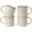Cappuccino White, variant on Famiware Star 4-Piece Stoneware 12 oz Coffee Mug Set, Cappuccino White