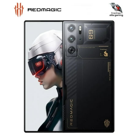RedMagic 9 Pro 5G Smartphone 120Hz Gaming Phone Snapdragon 8 Gen 3 6.8"AMOLED Screen 16+512GB 80W Charger US Unlocked Cell Phone Black