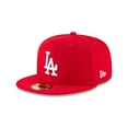 thumbnail image 3 of New Era MLB Basic Los Angeles Dodgers 59Fifty Fitted Baseball Cap - Scarlet Red, 3 of 5