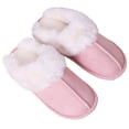 thumbnail image 1 of Ndcxsfigh Pantuflas Térmicas Planas Antideslizantes Pantuflas Peludas Suaves para Hombres Mujeres (Rosa 44-45), 1 of 8