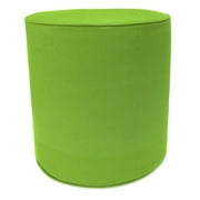 Jordan Manufacturing 16.5" Round Outdoor Pouf Ottoman with Welt