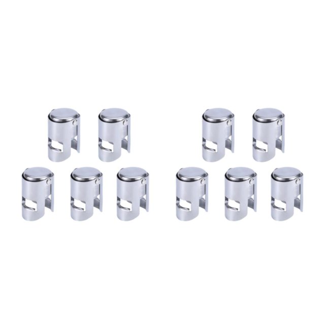 Toystoory *5piece Wine And Beer Enthusiasts Rejoice Beverages Wine And Cork Durable Keep Fresh Hour Production Corks Beer Eco-Friendly plata3.8*5.5CM 2Conjunto