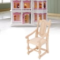 thumbnail image 4 of Muebles de casa de muñecas de madera de mesa silla de casa de muñecas de madera 1:12 silla en miniatura de simulación portátil ligera y vívida para amantes de las muñecas ANGGREK Otros, 4 of 8