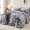 Tiedyegrey-Queen, variant on Faux Rabbit Fluffyforter Set Queen - 7 Piece Bed In A Bag