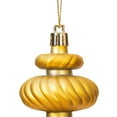 thumbnail image 5 of Vickerman 4" Gold 4-Finish Finial Ornament, 8 per Box, 5 of 7
