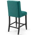 thumbnail image 4 of Modway Baron Upholstered Fabric Counter Stool in Teal, 4 of 7