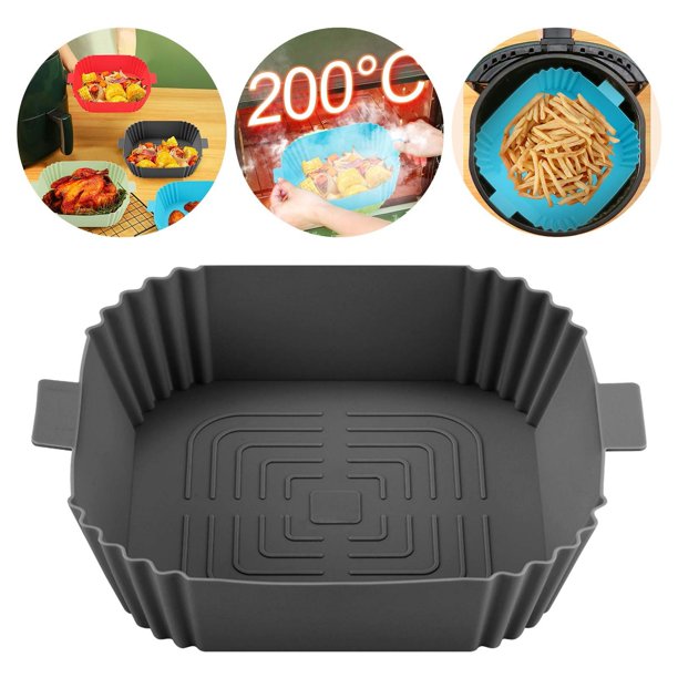 Fiudx Ofertas relámpago del día, solo en línea Revestimientos redondos para freidoras Revestimientos reutilizables para cestas de freidoras Accesorios - Reemplazo de revestimientos de pergamino - [7,