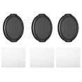 thumbnail image 1 of Unique Bargains 58mm Lens Cap, 3 Pack Sides Pinch Snap Camera Lens Cover for Front Lens, 1 of 6