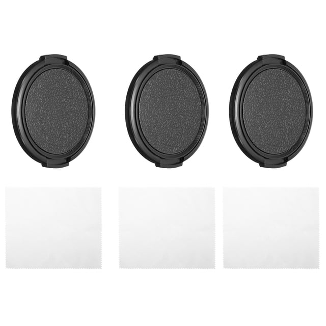 Unique Bargains 58mm Lens Cap, 3 Pack Sides Pinch Snap Camera Lens Cover for Front Lens