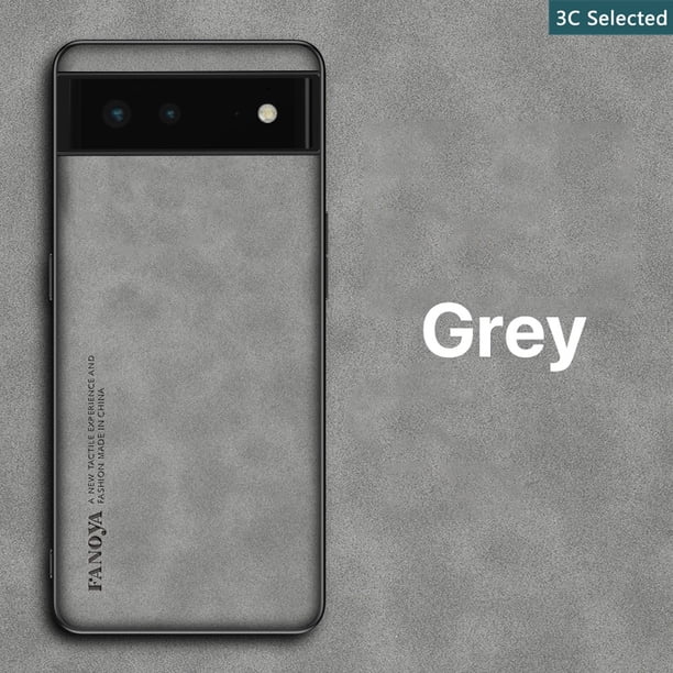 Funda Cuero Gamuza Para Google Pixel 6 Pro Case Toque Cómodo Anti-huella digital Botones a prueba de golpes Presione fácilmente Proteger la cámara Proteger la pantalla Anti-caída Borde de TPU suave Gao Jiahui unisex