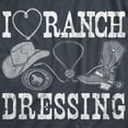 thumbnail image 2 of Womens  I Heart Ranch Dressing T Shirt Funny Western Cowboy Attire Joke Tee for Ladies Womens Graphic Tees, 2 of 9