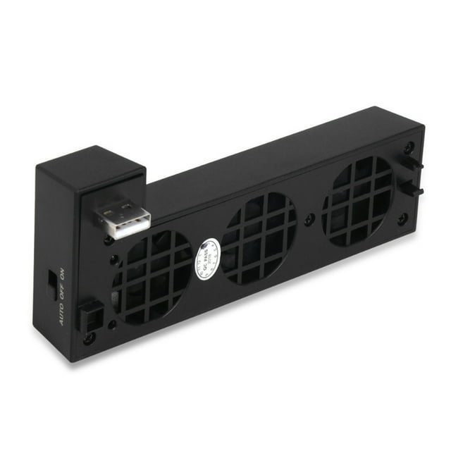 Ygjytge Ventilador Refrigeración USB Con Control Temperatura para Consola Xbox One X 3 Ventiladores Externos