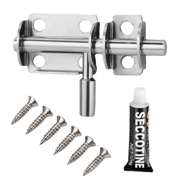 Sliding Bolts Latches Hasp Heavy Duty Door Lock Gate Safety Toilet Door Lock