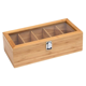 thumbnail image 2 of 2 cajas organizadoras de joyas con sistema de bambú multifuncional, 5 compartimentos, para guardar bolsitas de té, azúcar, 2 of 8
