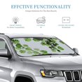 thumbnail image 3 of Kdxio Watercolor Green Leaves Print Windshield Sun Shade, Foldable Sun Blocker for Car,Truck,SUV Automotive Interior Sun Protection,Reflective Shade for Front Windshield(Small), 3 of 7
