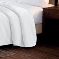 thumbnail image 3 of Chezmoi Collection Heavy Thick Korean Style Faux Mink Blanket Single Ply 9 Lbs, 750GSM Silky Soft Plush Raschel Mink Blanket, 92" x 106" US King Size, Solid White, 3 of 8