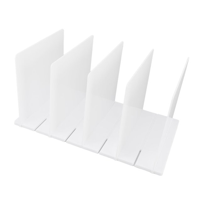 Shelf Divider Holder, Tidy Classification Closet Divider Organizer Multifunctional for Handbag for Books 3 Divider Board,4 Divider Board,5 Divider Board