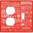 thumbnail image 5 of Metal Light Switch Plate Cover Cafe Diner Coffee Sign Red COF037, 5 of 13