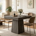 thumbnail image 6 of Fnova 31.5" Square Farmhouse Dining Table, Wood Coffee Table for 4 People, Modern Kitchen Table for Dining Room, Gray (Chairs Not Included), 6 of 16
