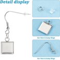 thumbnail image 4 of DIY Earrring Making Finding Kit Including 304 Stainless Steel Pendant Cabochon Settings & Earring Hooks Plastic Ear Nuts Stainless Steel Color 400Pcs/box, 4 of 7
