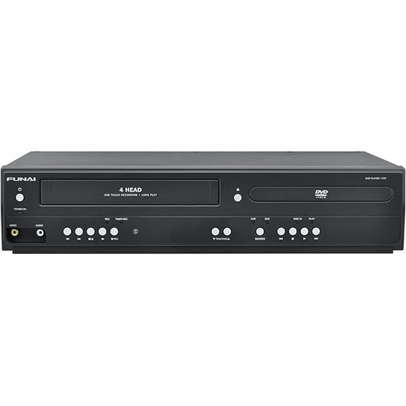 Pre-Owned Funai DV220FX5 DVD/VCR Combo Player w/ Original Remote, Manual, A/V Cables, & HDMI Converter (Good)
