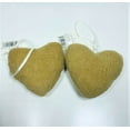 thumbnail image 2 of SET OF 2 Heart Ornaments - Beige Corduroy by CANVAS, 2 of 4