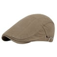 thumbnail image 2 of QURATI Newsboy Hats Berets Hat Flat Cap Driving Hat Adjustable Breathable Summer Hats for Men Women Lightweight Casual Outdoor Travel Khaki One Size, 2 of 2
