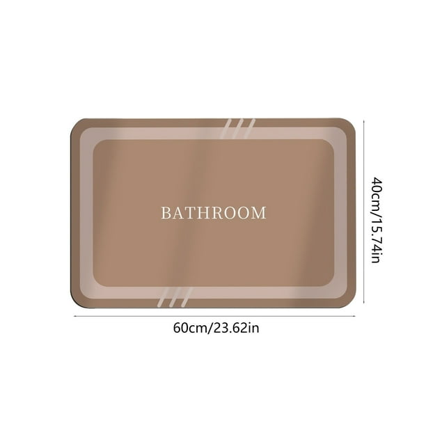 Yhmxh Alfombrillas de baño para baño Alfombra de baño Alfombra de baño súper absorbente, seca, con respaldo de goma, antideslizante, lavable, ideal para ducha, 40 x 60 cm. Decoración del baño