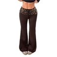 thumbnail image 2 of CAIXIA Women's Leopard Wide Leg Pants Casual High Waisted Palazzo Trousers with Pockets Spring 2026, 2 of 7