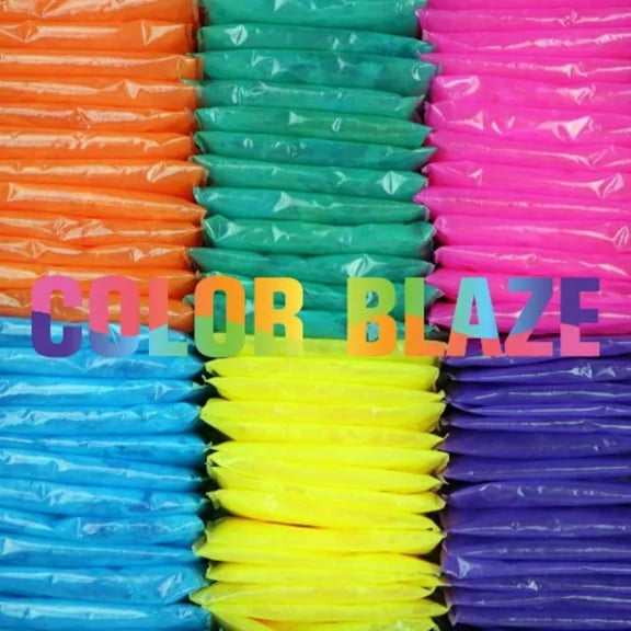 Color Blaze Color Powder Packets - 50 Assorted Individual Color Powder Packets