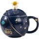 thumbnail image 1 of Pink- Blue- Green Linda Taza De Café De Cerámica Con Taza Kawaii Tapa De Astronauta Cuchara De Acero Inoxidable, Novedad Taza De Té De La Mañana Y Leche Regalo De Navidad Para Muj, 1 of 5
