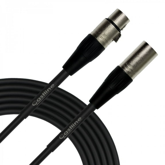 15 Ft Castline Silver XLR Microphone Cable Mogami 2582