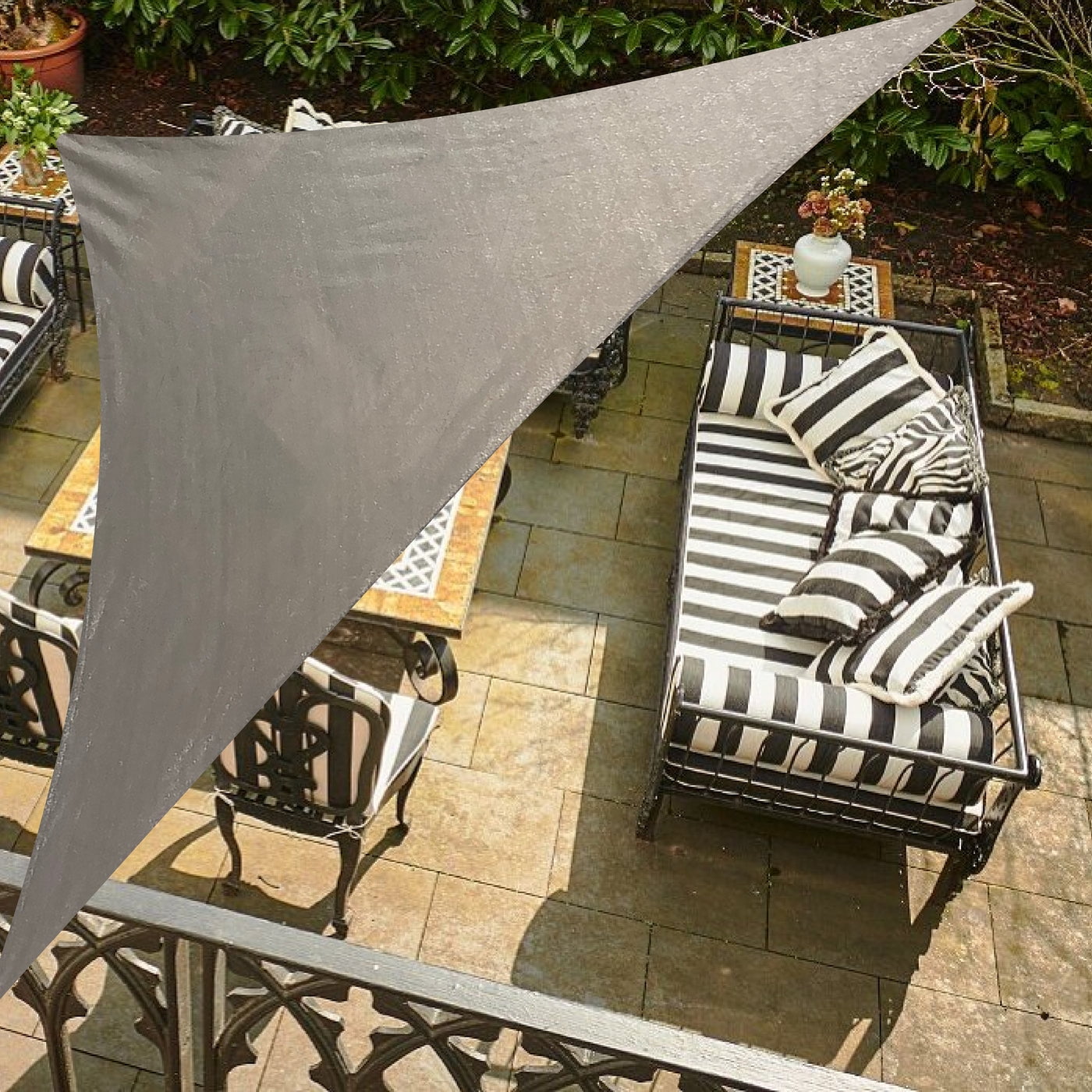 Backyard Expressions 10 x 10 x 10 Sun Shade Sail for Patio Available in a Variety of Colors