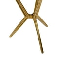thumbnail image 4 of DecMode 16" x 24" Gold Aluminum Accent Table with Shaded Glass Top, 1-Piece, 4 of 11