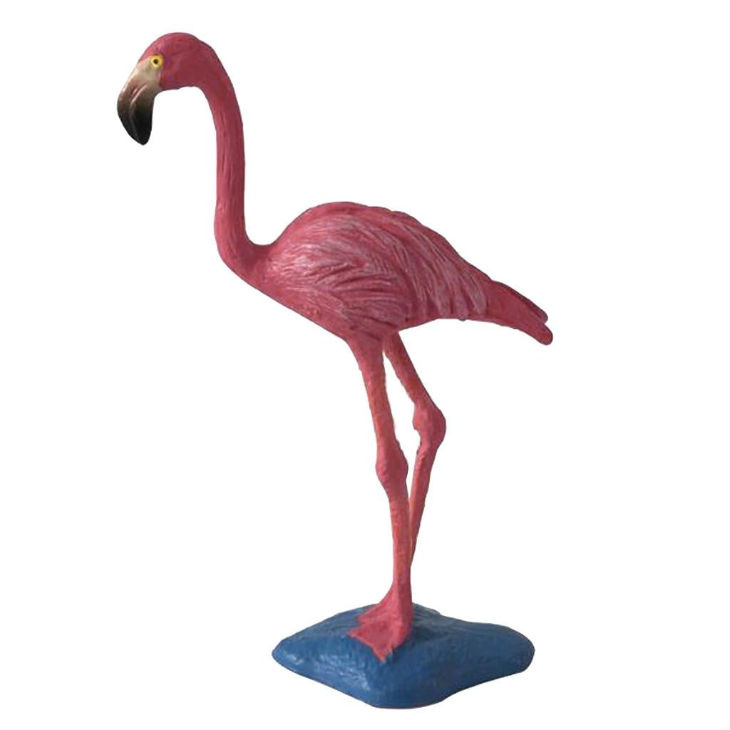 Simulation Bird Figures Animal Model Toys Home Decor Pink Flamingo 