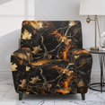 thumbnail image 2 of Psesaysky Hunting Camo Flame Chair Cover for Recliner 4-Pieces Stretch Slipcover Set Washable Reclining with Storage Pockets Furniture Protector for Hunting and Fishing, 2 of 7