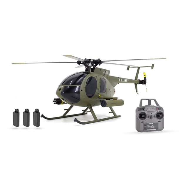 Helicóptero de control remoto Abanopi 2.4G 4CH UAV 1:28 sin barra volante de altura fija RTF con localización de flujo óptico Verde