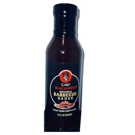 Chef Blackanese Barbeque Sauce, Original BBQ Recipe of Dragon Inn, Organic Fat Free Barbecue Sauces allergens not contained (12-oz)
