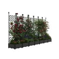 thumbnail image 1 of Garvee jardinera de plástico con enrejado metálico, cama elevada para plantas trepadoras y hierbas, ideal como pantalla de privacidad para patio o jardín, 1 of 7