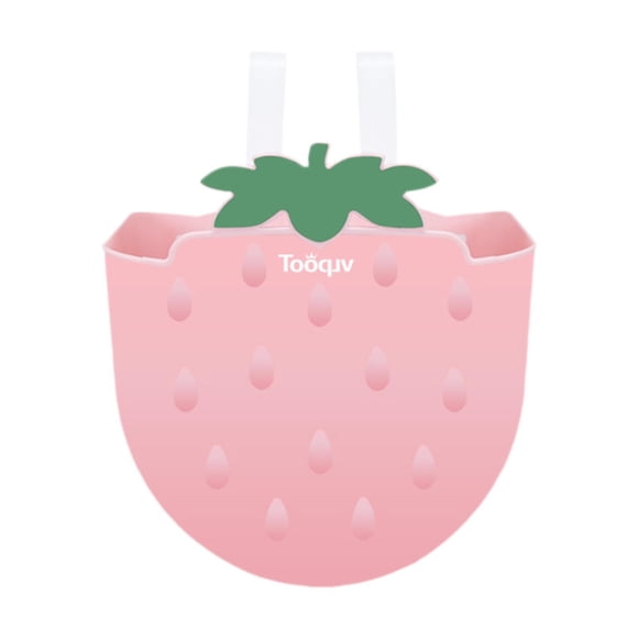 Cesta de almacenamiento infantil, cesta delantera para manillar de bicicletas infantiles, fácil de usar. Rosa
